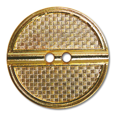 Guzik metalowy 33674 rozmiar 40" złoty (awers)